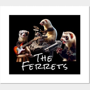 Rock Star Ferrets Musicians Posters and Art